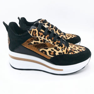 CafèNoir DN1002 multi maculato sneakers donna stringate con soletta estraibile