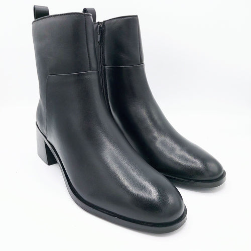 Evoca EW2304 nero stivaletto classico in pelle con tacco 5 cm