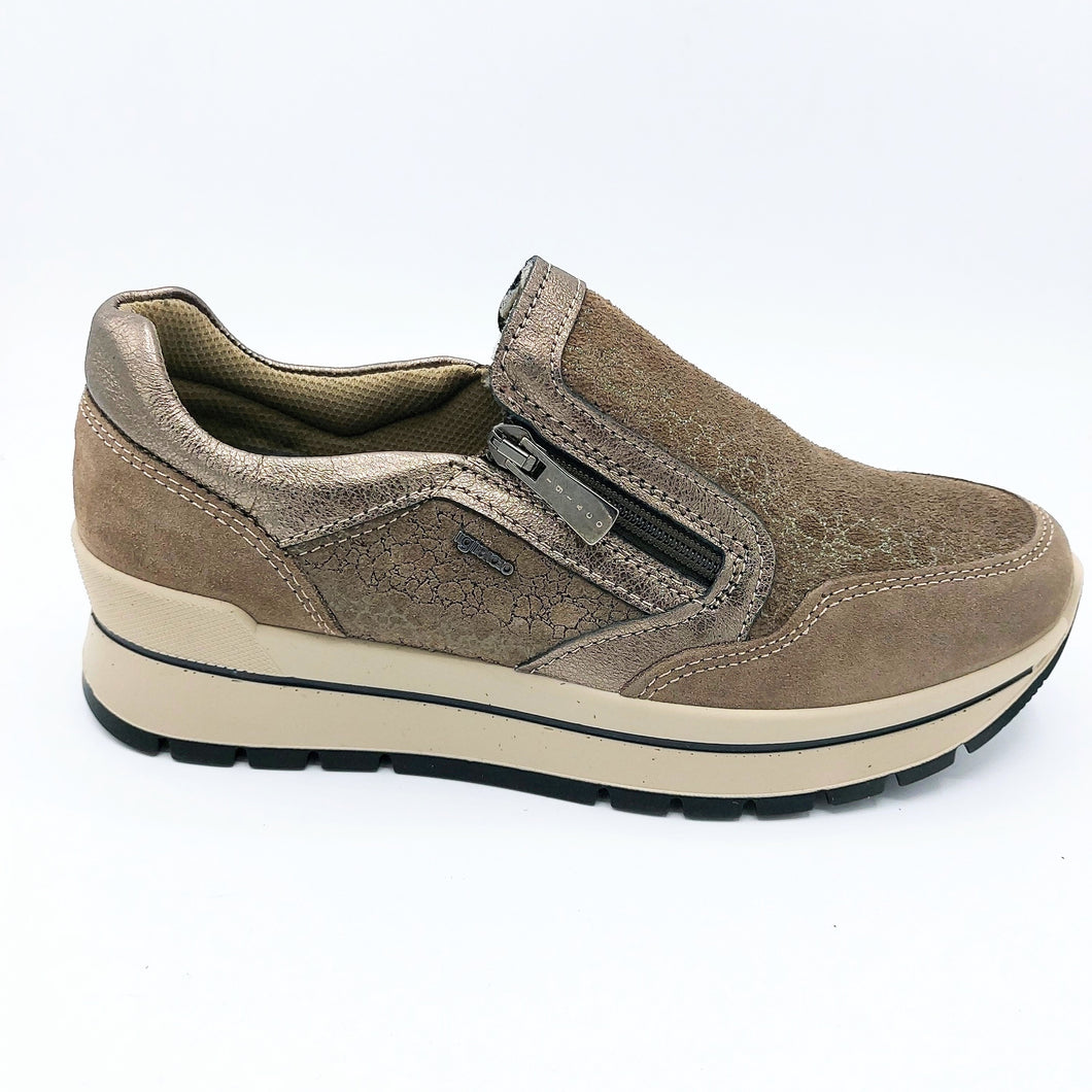 Igi&co 4673044 fango sneakers donna con zip laterale e soletta estraibile in memory foam