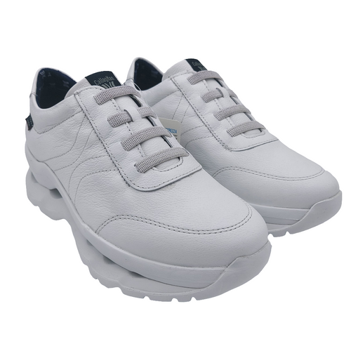 Callaghan 18822 bianco sneakers donna in pelle con finti lacc e una suola adaptaction iper-ammortizzante