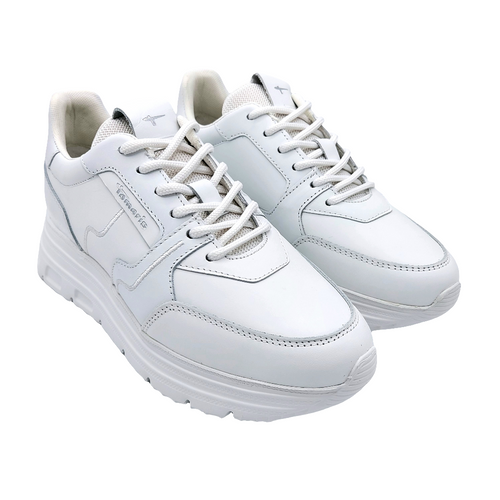 Tamaris 1-23710-44 bianco sneakers donna in pelle stringata con soletta estraibile in memory foam