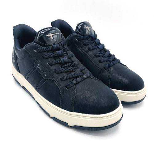 Tamaris 1-23758-45 blu navy sneakers donna vegan con lacci elasticizzati e sistema step in