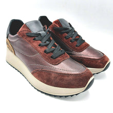 Carica l'immagine nel visualizzatore di Gallery, Enval 2285511 bordeaux sneaker donna stringata con soletta estraibile in memory foam
