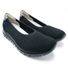 Carica l'immagine nel visualizzatore di Gallery, Igi&amp;co 1149900 nero ballerina in tessuto con soletta estraibile in memory foam
