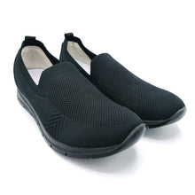 Carica l'immagine nel visualizzatore di Gallery, Enval 1263700 nero slip on in tessuto elasticizzato con soletta estraibile in memory foam
