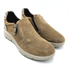 Carica l&#39;immagine nel visualizzatore di Gallery, Enval 8777722 fango sneakers donna in pelle scamosciata con chiusura a cerniera e soletta estraibile in memory foam

