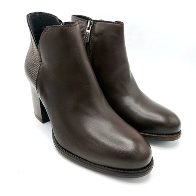 Igieco 8699022 testa di moro stivaletto con tacco da 7 cm e parte posteriore in cocco