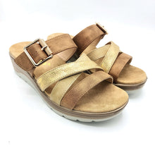Carica l'immagine nel visualizzatore di Gallery, Amarpies abz26567 beige ciabatta leggera con fibbia sul collo del piede per una migliore calzata
