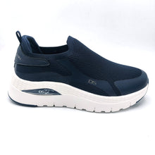 Carica l'immagine nel visualizzatore di Gallery, Donna serena 145672DM blu navy slip on donna in tessuto con suola in gel
