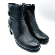 Carica l&#39;immagine nel visualizzatore di Gallery, Enval 8755000 nero stivaletto in pelle con tacco 5,5 cm e soletta estraibile in memory foam
