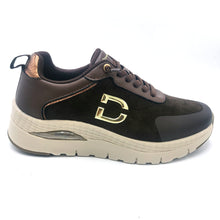 Carica l'immagine nel visualizzatore di Gallery, Donna serena 146137DM testa moro sneakers donna in pelle scamosciata e lacci elasticizzati, dotata di suola in gel
