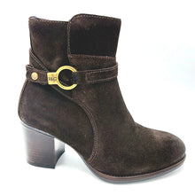 Carica l'immagine nel visualizzatore di Gallery, Igi&amp;co 2187711 testa di moro stivaletto donna in pelle scamosciata con tacco largo di 7 cm e chiusura con cerniera 
