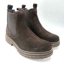 Carica l&#39;immagine nel visualizzatore di Gallery, Tamaris 1-25407-45 marrone stivaletto donna in pelle scamosciata modello beatles con elastici laterali 
