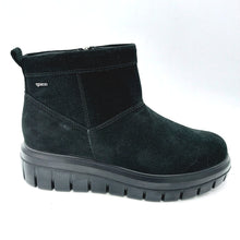 Carica l&#39;immagine nel visualizzatore di Gallery, Igi&amp;co 8653000 nero stivaletto donna in pelle scamosciata con forma ampia
