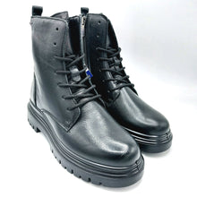 Carica l&#39;immagine nel visualizzatore di Gallery, Igi&amp;co 8664000 nero anfibio nero stringato con cerniera lato interno e soletta estraibile in memory foam
