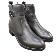 Carica l&#39;immagine nel visualizzatore di Gallery, Enval 8750000 nero stivaletto in pelle con chiusura a cerniera e soletta estraibile in memory foam
