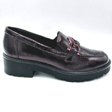 Carica l'immagine nel visualizzatore di Gallery, Igi&amp;co 2147522 bordeaux mocassino donna in naplak con morsetto decorativo frontale
