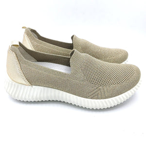 Igi&co 1662833 taupe slip on donna in tessuto con soletta estraibile in memory foam