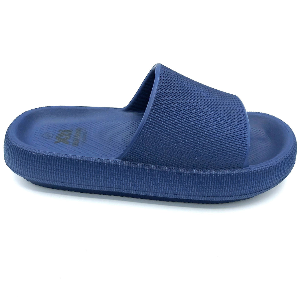 xti 44489 blu ciabatta donna interamente in gomma, ideale per la spiaggia e per camminare in comodità