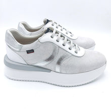 Carica l&#39;immagine nel visualizzatore di Gallery, Callaghan 51201 bianco sneakers donna con lacci
