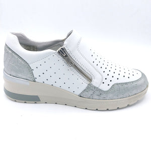 Cinzia soft IV16950 bianco sneakers donna con cerniera 