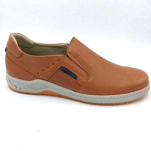 Himalaya 3052 cuoio mocassino casual uomo con tomaia in pelle fodera pelle e soletta estraibile