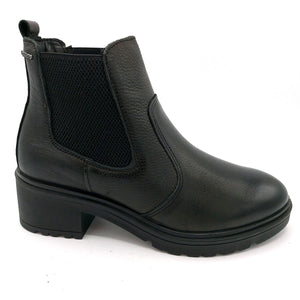 Igi&co 2652900 nero stivaletto donna modello beatles con tomaia in pelle e elastici laterali