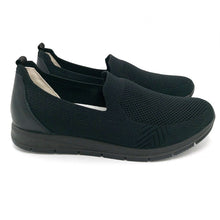 Carica l&#39;immagine nel visualizzatore di Gallery, Enval 3757600 nero sneakers slip on elasticizzato con soletta estraibile in memory foam e suola in gomma
