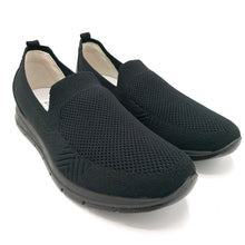 Carica l&#39;immagine nel visualizzatore di Gallery, Enval 3757600 nero sneakers slip on elasticizzato con soletta estraibile in memory foam e suola in gomma
