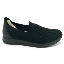 Carica l&#39;immagine nel visualizzatore di Gallery, Enval 3757600 nero sneakers slip on elasticizzato con soletta estraibile in memory foam e suola in gomma
