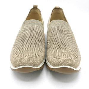 Enval 3757633 taupe sneakers slip on in tessuto elasticizzato con soletta estraibile in memory foam e suola in gomma