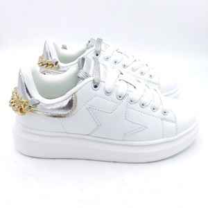 Shop art sass230200 bianco sneakers donna con accessorio