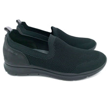 Carica l&#39;immagine nel visualizzatore di Gallery, Enval 3716400 nero slip on sneakers uomo in tessuto elasticizzato e soletta estraibile in memory foam
