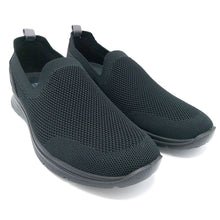 Carica l&#39;immagine nel visualizzatore di Gallery, Enval 3716400 nero slip on sneakers uomo in tessuto elasticizzato e soletta estraibile in memory foam
