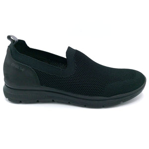 Enval 3716400 nero slip on sneakers uomo in tessuto elasticizzato e soletta estraibile in memory foam