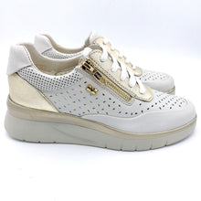 Carica l&#39;immagine nel visualizzatore di Gallery, Valleverde 36351 ghiaccio platino sneakers donna con lacci e cerniera con soletta estraibile in memory foam
