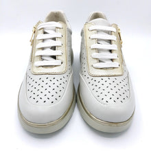 Carica l&#39;immagine nel visualizzatore di Gallery, Valleverde 36351 ghiaccio platino sneakers donna con lacci e cerniera con soletta estraibile in memory foam
