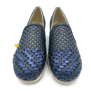 Valleverde VS10501 blu slip on donna con tomaia traforata in pelle e sottopiede in memory foam