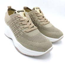 Carica l&#39;immagine nel visualizzatore di Gallery, Igi&amp;co 3663222 taupe sneakers donna in tessuto con lacci
