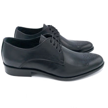 Carica l&#39;immagine nel visualizzatore di Gallery, Herry sax D117 nero monogramma scarpa uomo elegante con monogramma
