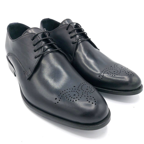 Herry sax D117 nero monogramma scarpa uomo elegante con monogramma