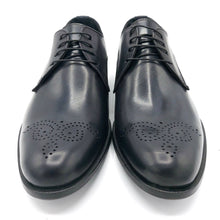 Carica l&#39;immagine nel visualizzatore di Gallery, Herry sax D117 nero monogramma scarpa uomo elegante con monogramma
