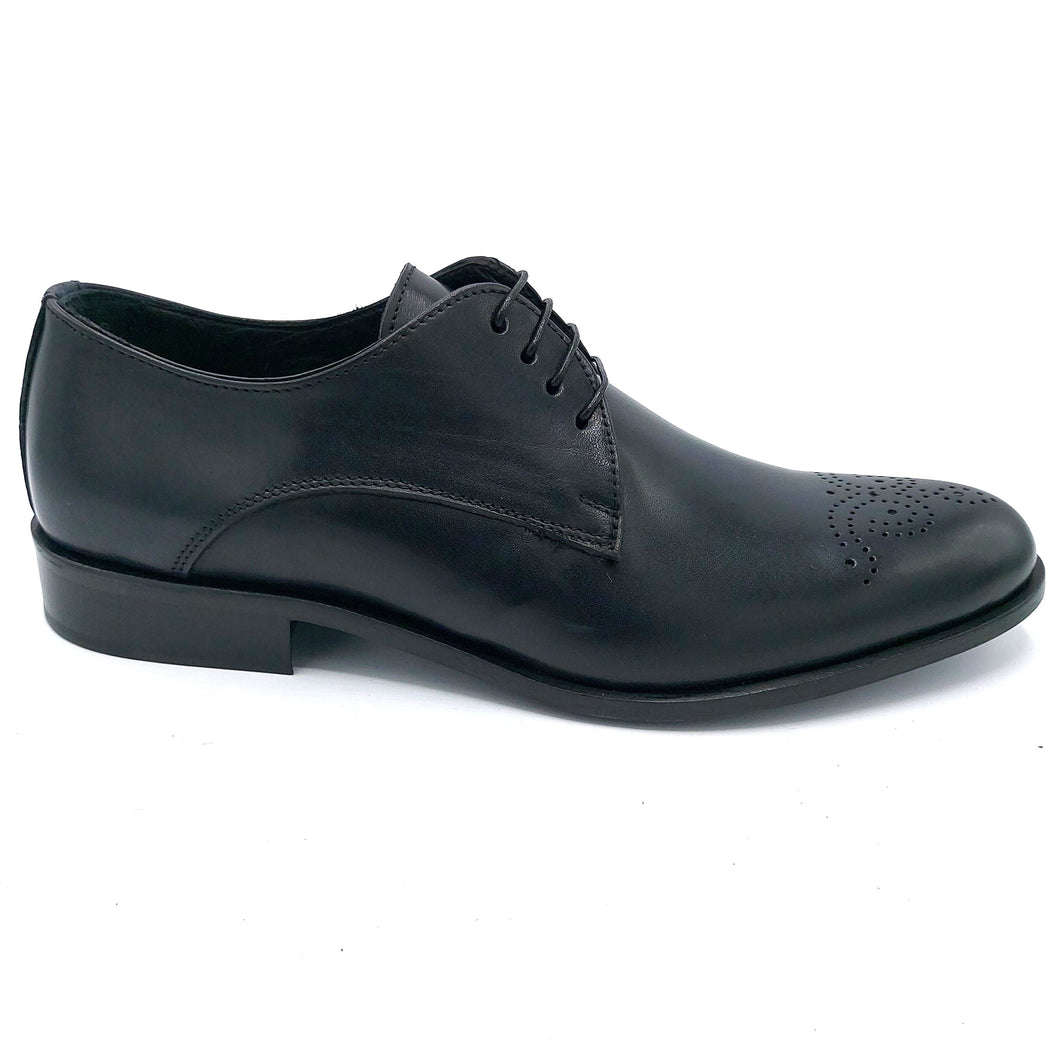 Herry sax D117 nero monogramma scarpa uomo elegante con monogramma