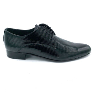 Herry sax D117 nero vernice scarpe eleganti in vernice con suola in cuoio