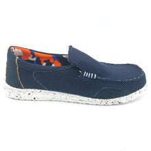 Carica l&#39;immagine nel visualizzatore di Gallery, Kamsa JOE blu slip on in tessuto con suola in gomma
