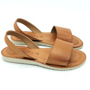 Cinzia soft MI227075 brandy sandalo donna basso