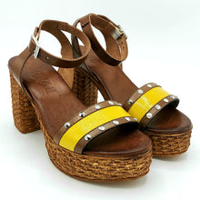 Carica l&#39;immagine nel visualizzatore di Gallery, Cinzia soft CB85389 giallo sandalo donna con tacco
