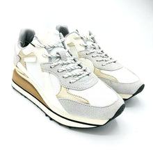 Carica l&#39;immagine nel visualizzatore di Gallery, Replay RS4M0001S bianco oro sneakers donna con lacci 
