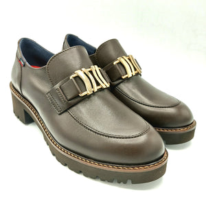 Callaghan 13438 marrone mocassino donna in pelle marrone con suola in gomma con sistema adaptaction