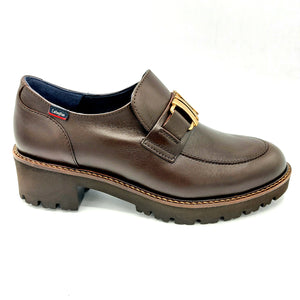 Callaghan 13438 marrone mocassino donna in pelle marrone con suola in gomma con sistema adaptaction